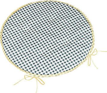 BELLATEX Sedák BERTA 79\610 kulatý hladký průměr 40 cm kostička šedá