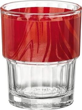 Bormioli Rocco Sklenice stohovatelná Lyon 200 ml, červená, 12 ks