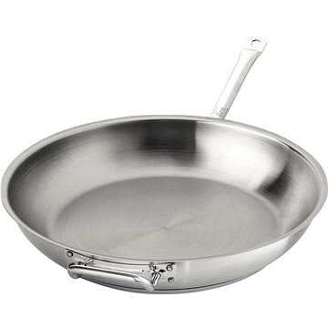 ilios Pánev 36 cm, s nerezovým povrchem a madlem