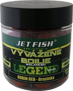 Jet Fish Vyvážené boilies Legend, Robin Red + Brusnica 20 mm 130 g