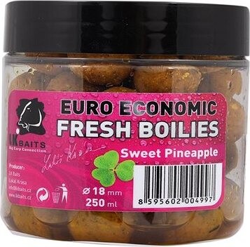 LK Baits Fresh Boilie Euro Economic G8 Pineapple 18 mm 250 ml
