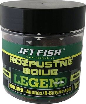 Jet Fish Rozpustné boilies Legend, Bioliver + Ananás/N-Butric Acid 20 mm 150 g