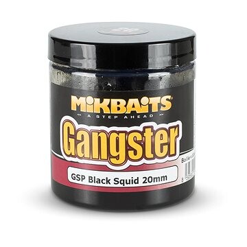 Mikbaits Gangster Boilie v dipe GSP Black Squid 20 mm 250 ml