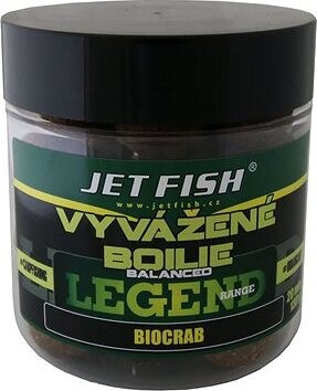 Jet Fish Vyvážené boilies Legend, Biokrab 20 mm 130 g