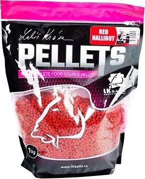 LK Baits Salt Red Hallibut Pellets 4 mm 1 kg