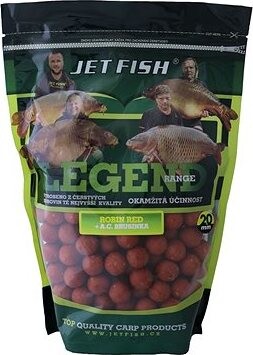 Jet Fish Boilie Legend Robin Red + Brusnica 20 mm 1 kg