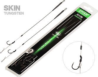 Zfish Nadväzec Skin Tungsten Rig 20 cm 25 lb Veľkosť 4 2 ks