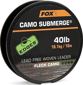 FOX Camo Submerge Lead Free Leaders 40 lb 10 m Fleck Camo
