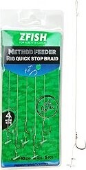 Zfish Nadväzec Method Feeder Rig Quick Stop Braid Veľkosť 8 5 ks