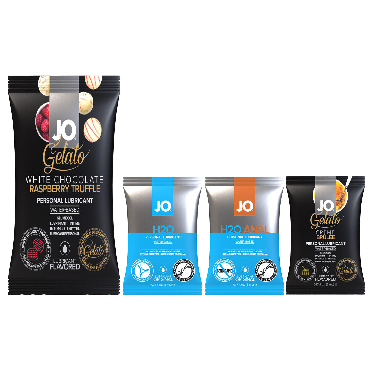 System JO - 4 vzorky lubrikantov 25 ml