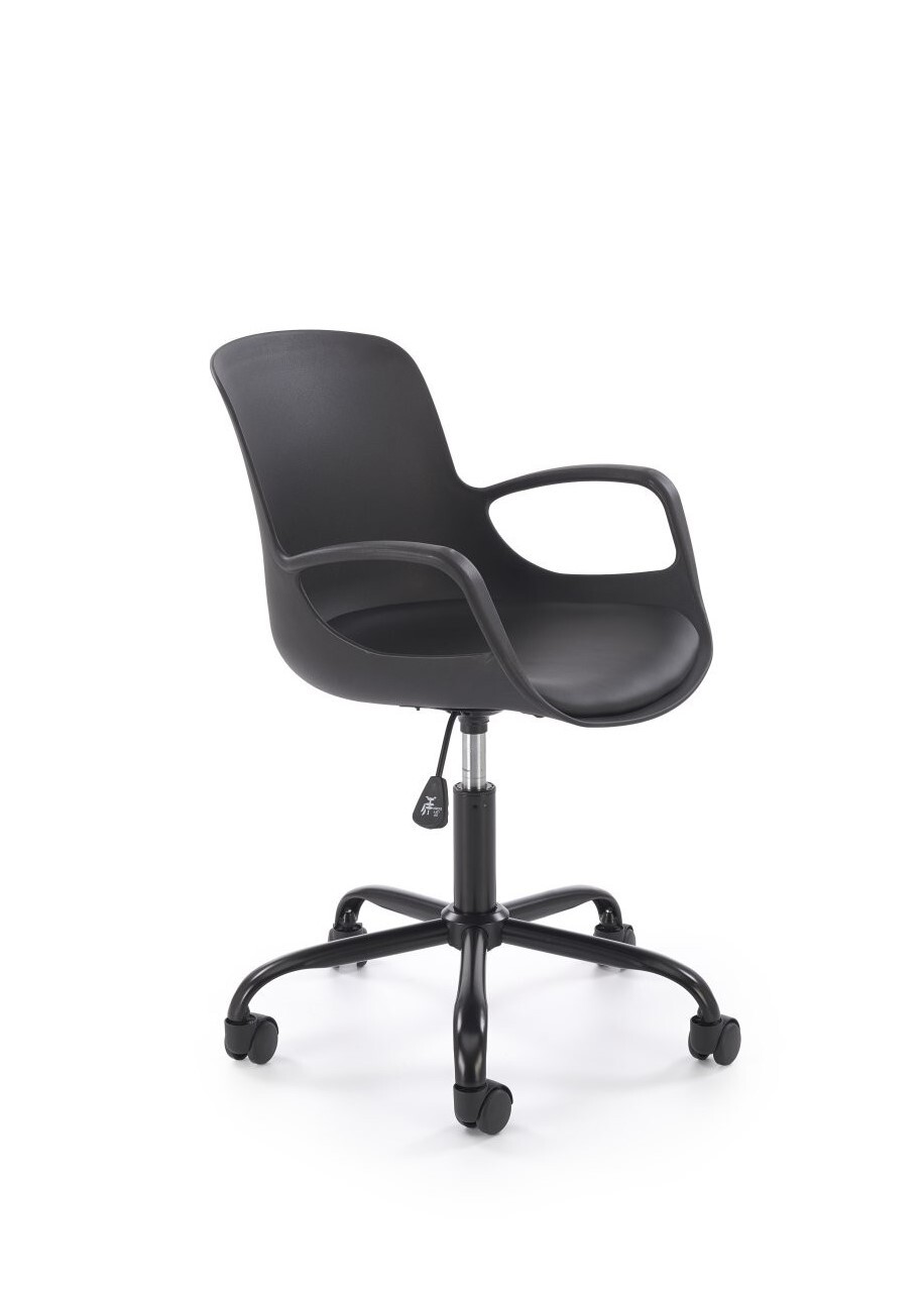 Dětská otočná židle Frost eko kůže černá