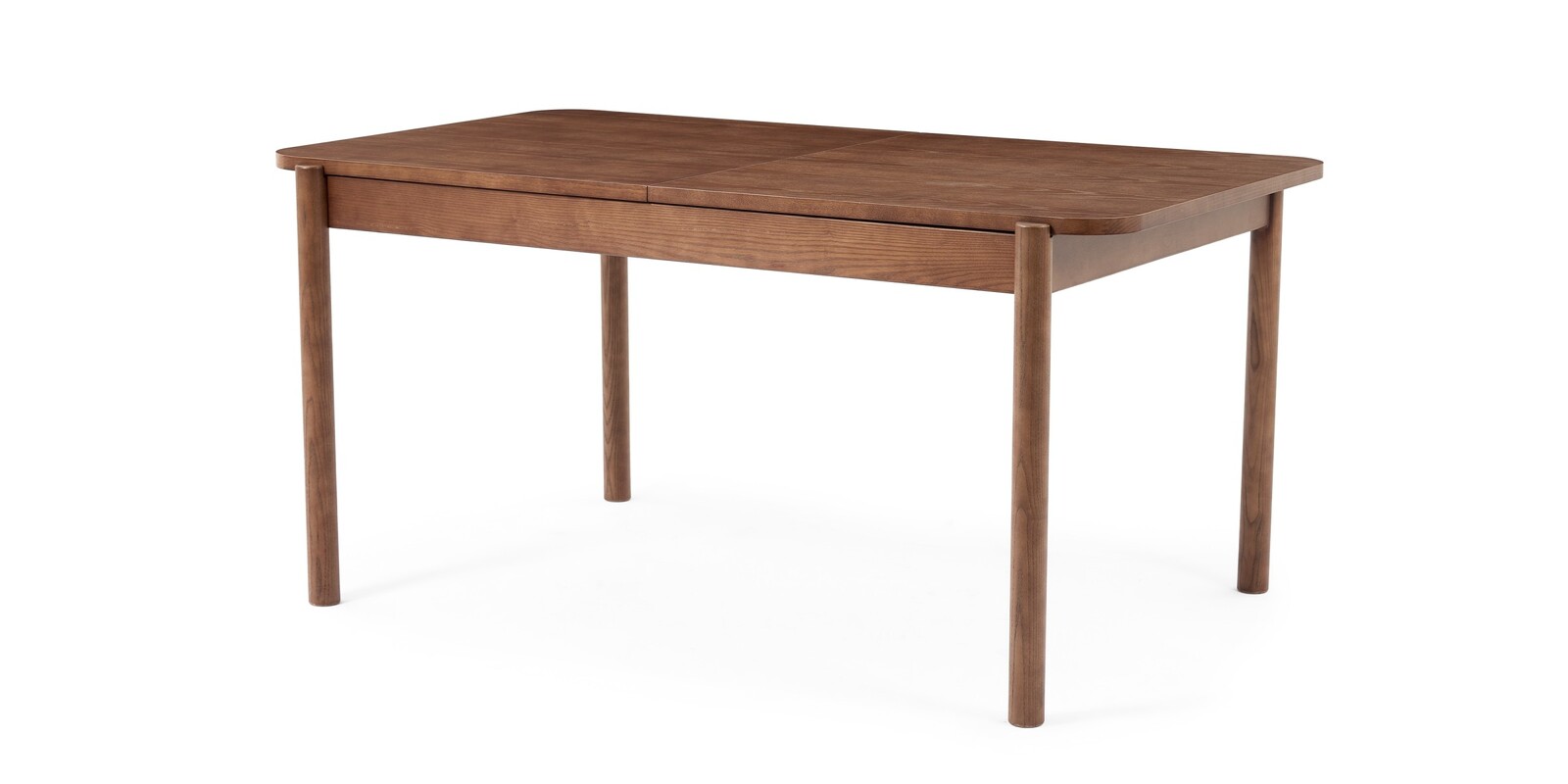 Jídelní rozkládací stůl Iselio 160/200 cm z masivu hnědý