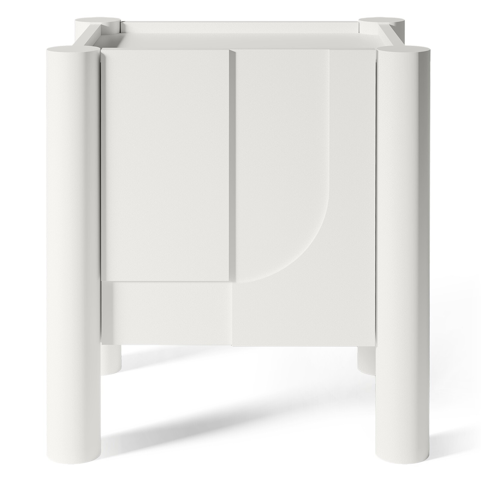 Noční stolek Lunaria 50 cm bílý