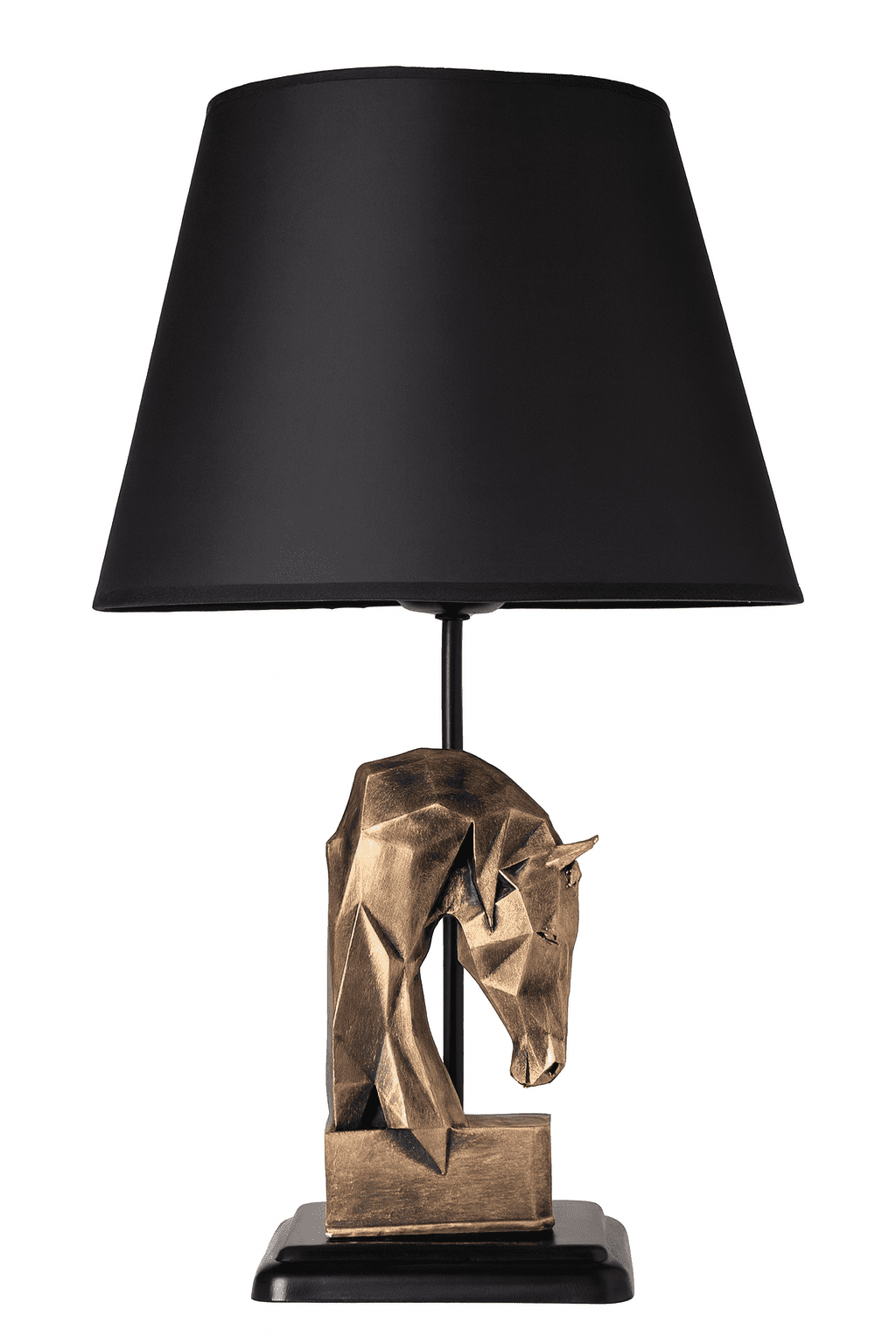 Stolní lampa Horses černá/bronzová