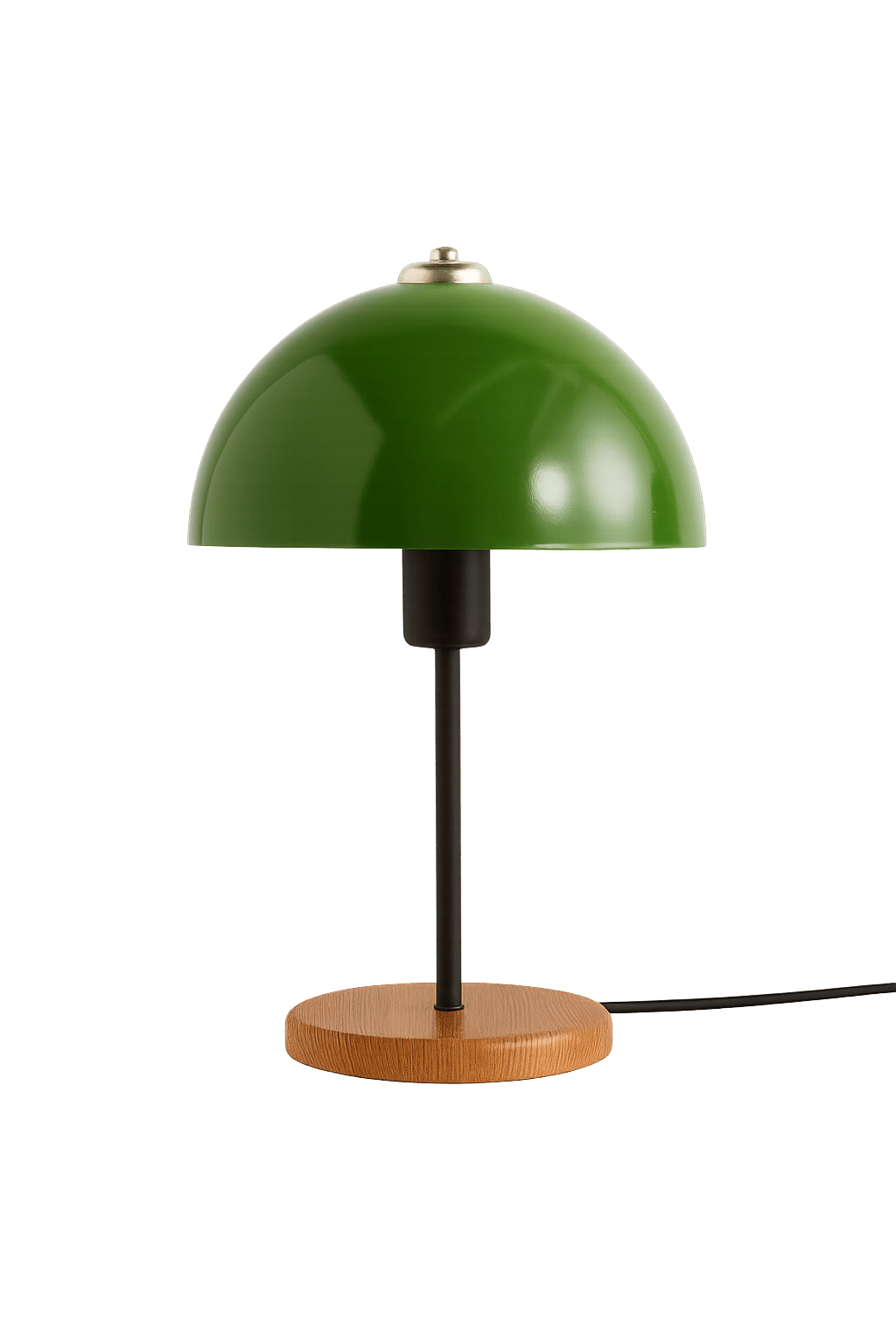 Stolní lampa Huras zelená/hnědá