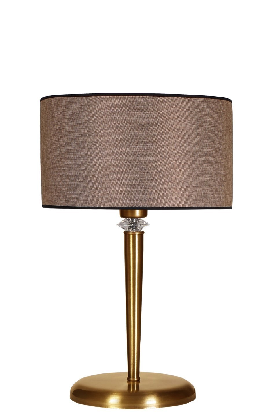 Stolní lampa Maya béžová/zlatá