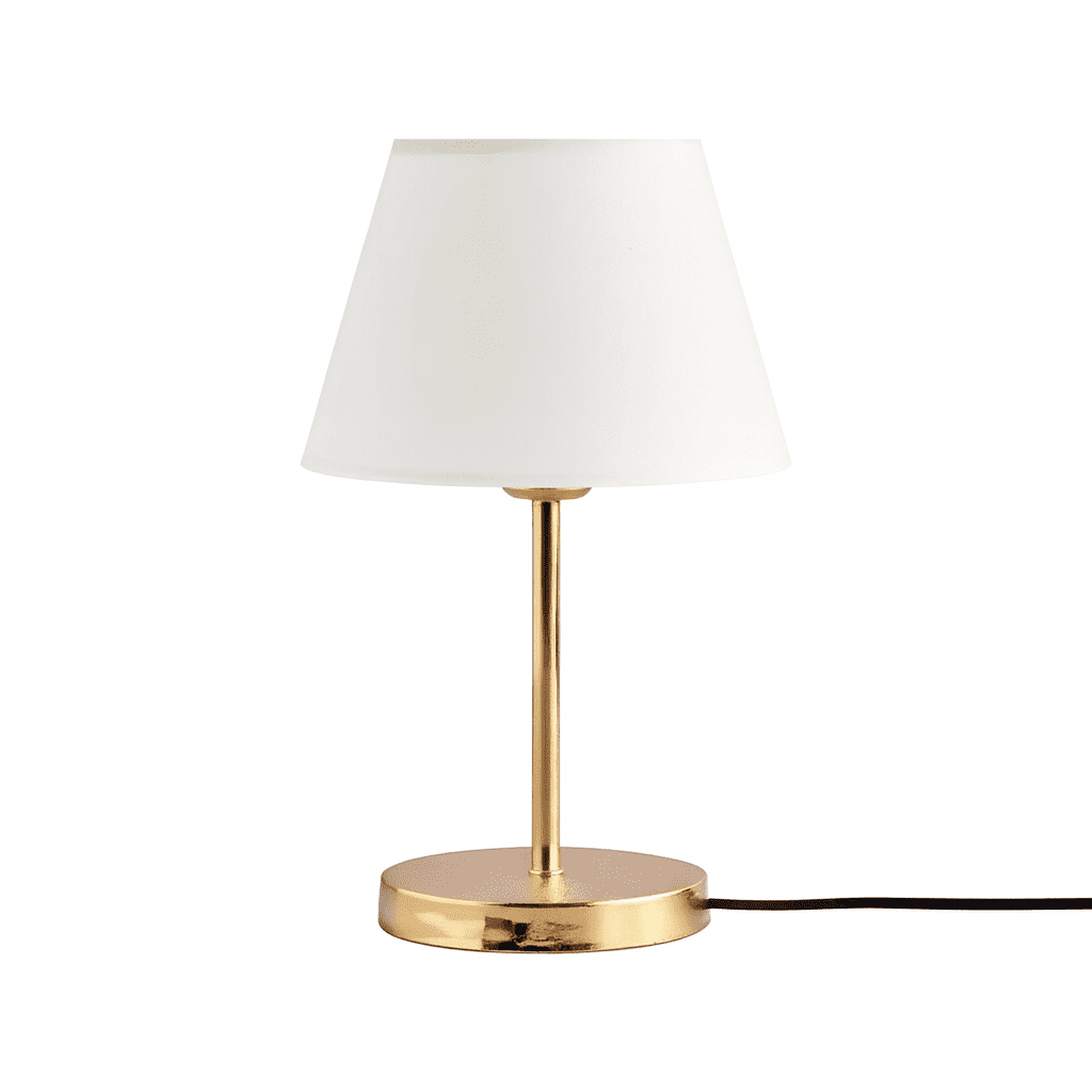 Stolní lampa Shade II bílá/zlatá