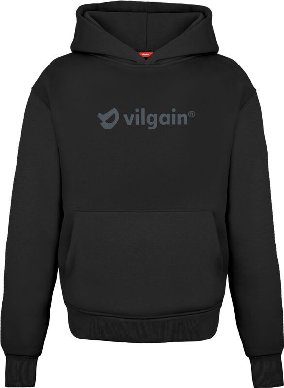 Vilgain Logo Hoodie – S Čierna