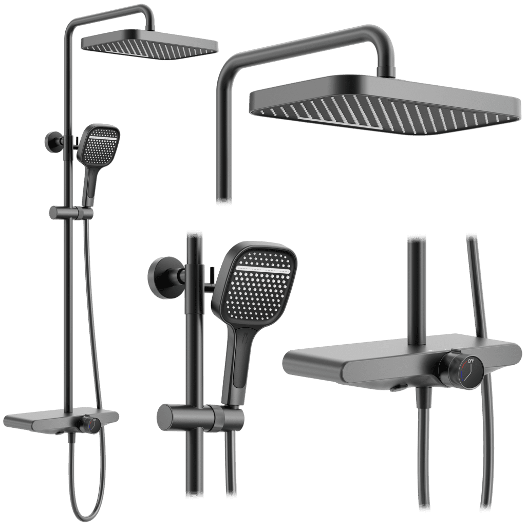 REA REA - Sprchový set Bari Titanium REA-P0890