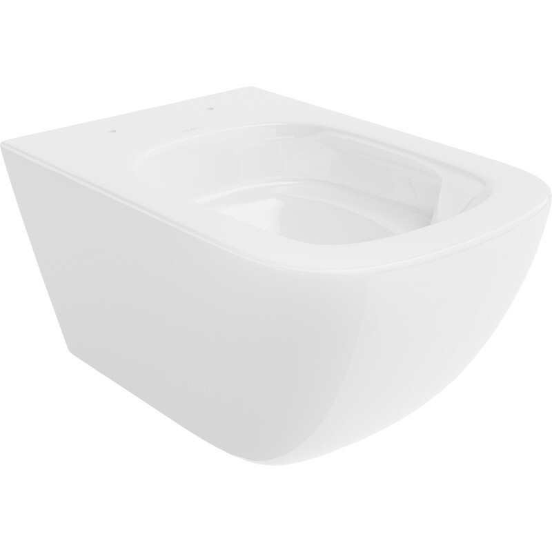 MEXEN - Timo Závesná WC misa Rimless Tornado, biela lesk 3365XX00T