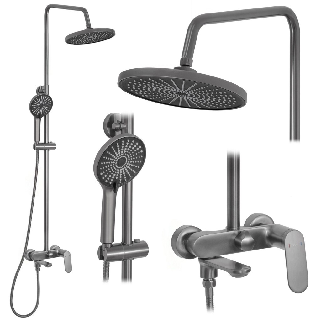 REA REA - Sprchový set Marco Gun Grey REA-P5600