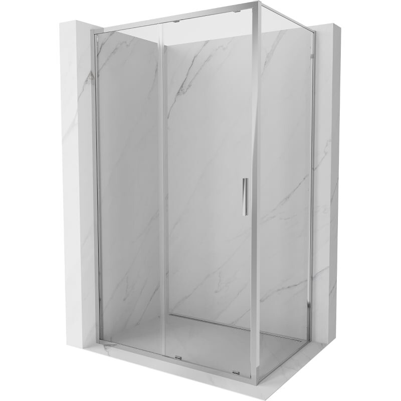 MEXEN/S - Exo sprchovací kút, posuvné dvere 120 x 85, transparent, chróm 8151-120-085-01-00