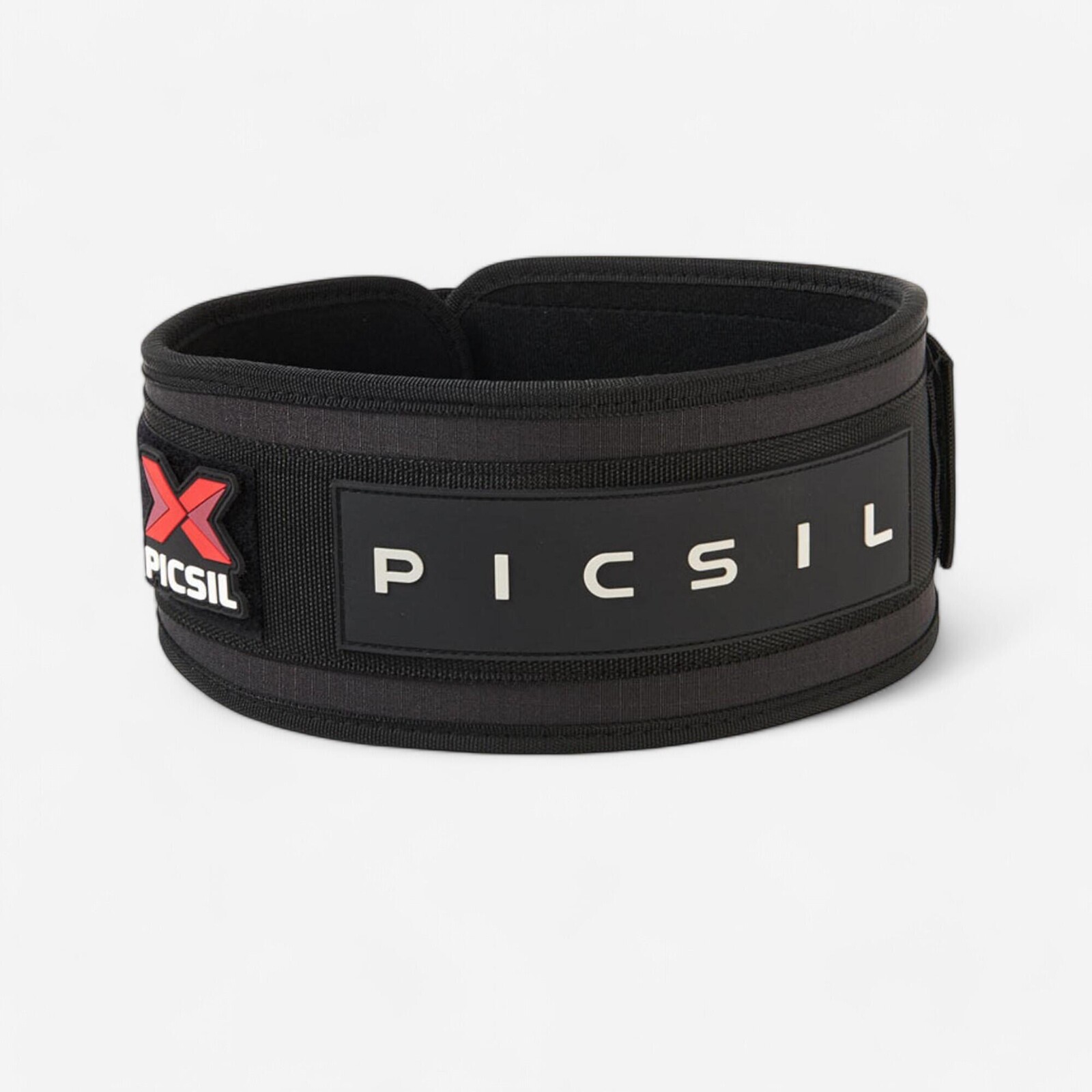 PICSIL bedrový pás so suchým zipsom na cross tréning čierny