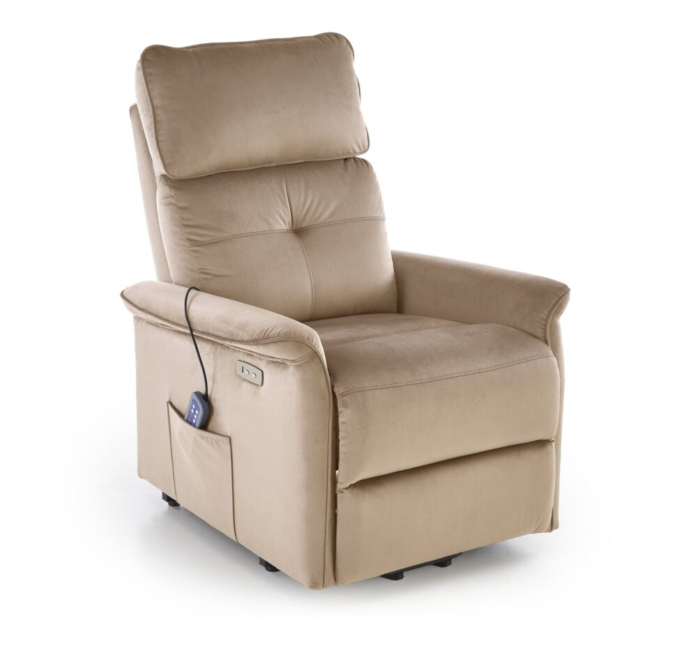 Elektrické polohovacie kreslo s USB SEMIR 2 Halmar