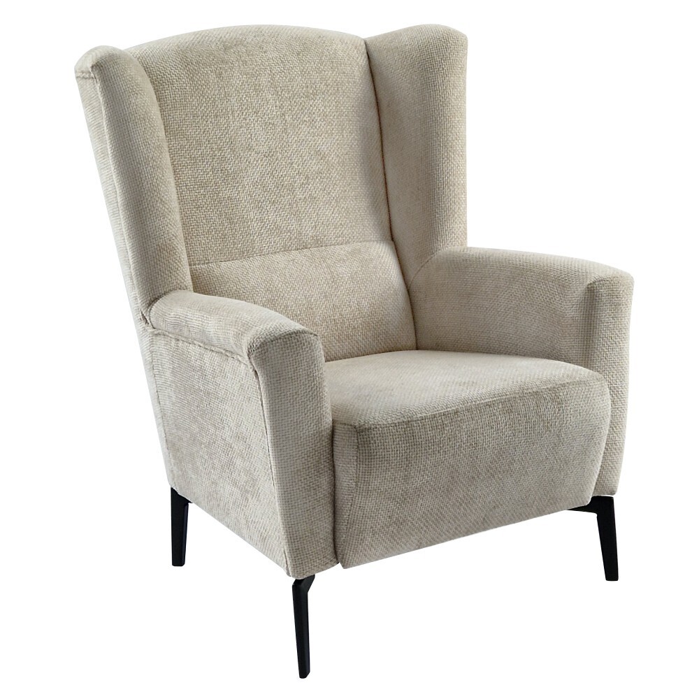 KONDELA Alura kreslo (ušiak) krémová