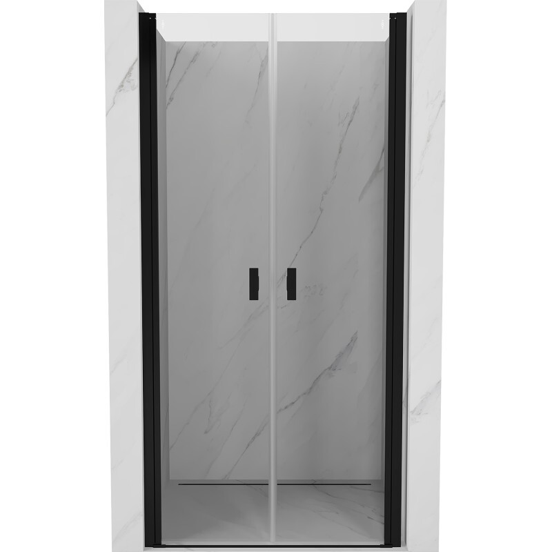 MEXEN - MIST dverná časť (d+d) 75x200 cm 6mm čierna, číra 8A7-075-000-70-00