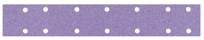 SMIRDEX 740 - Keramický brúsny obdĺžnik 70 x 420 mm, P40