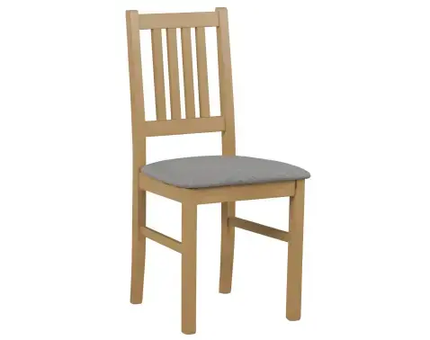 Jedálenská stolička Bono, dub grandson/sivá tkanina%