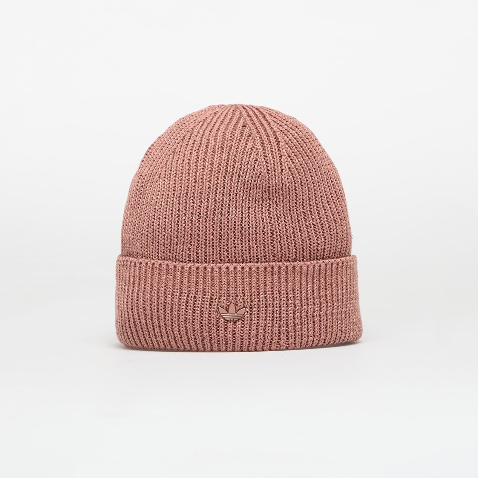 adidas Everyday Icons Beanie With Tonal Metal Trefoil Warm Clay S