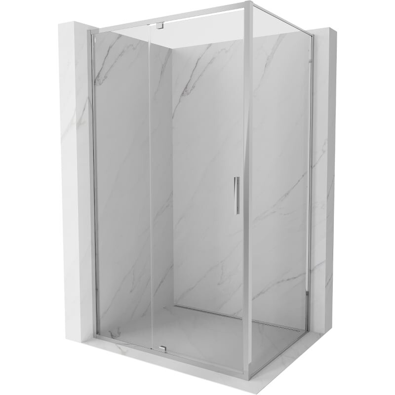 MEXEN/S - Exo sprchovací kút dvere krídlové 140 x 100, transparent, chróm 819-140-100-01-00