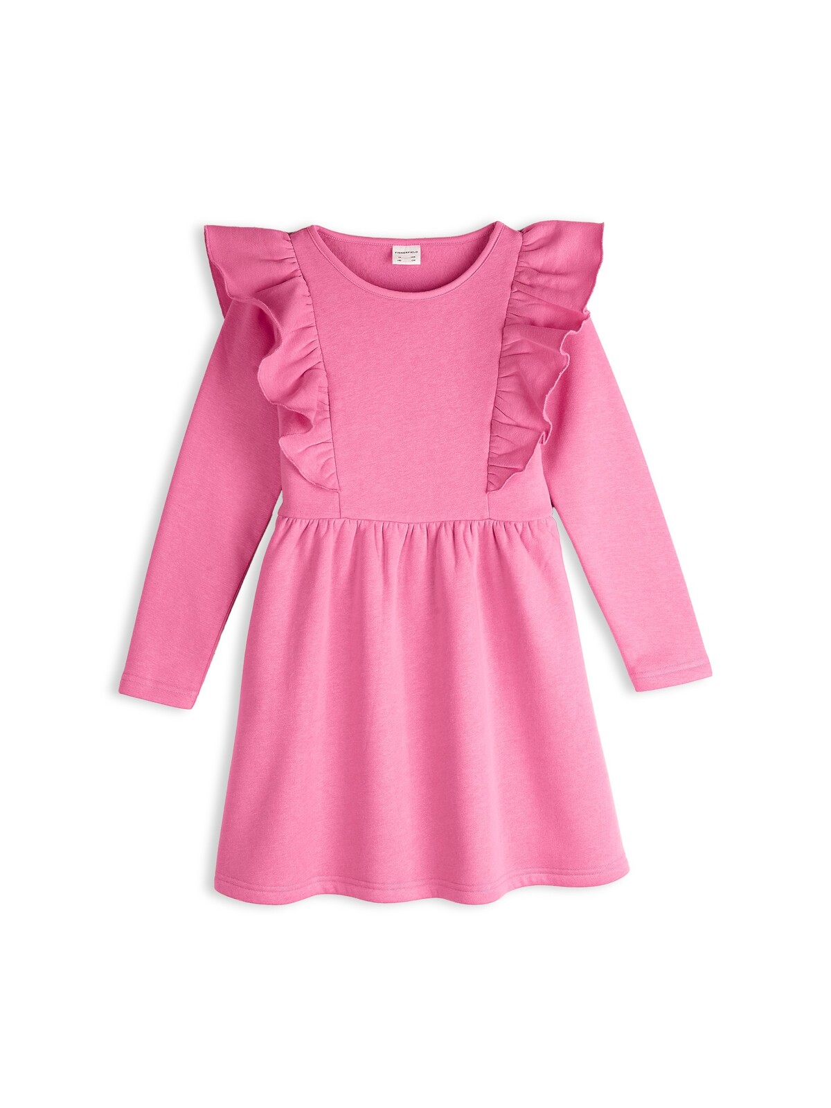 GATE Mikinové šaty s volánikmi