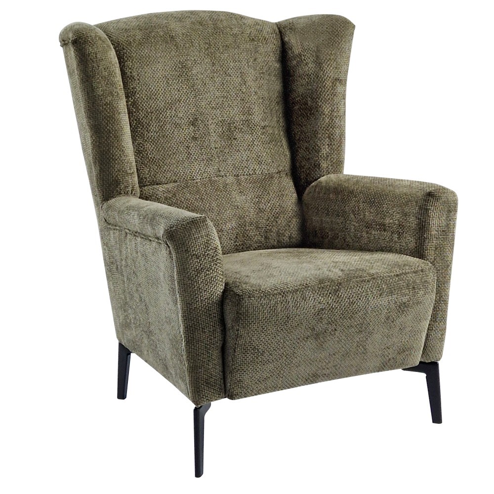 KONDELA Alura kreslo (ušiak) olivová