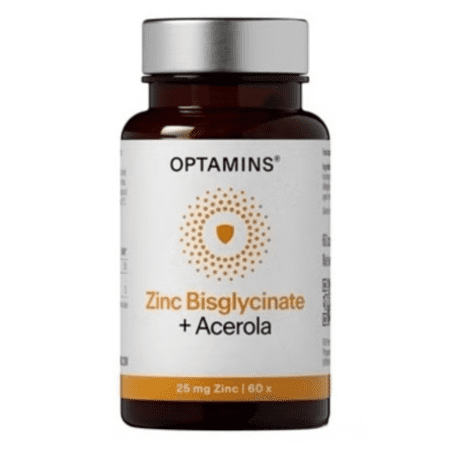 LIVSANE OPTAMINS Diglycinát zinočnatý + Acerola 60 kapsúl