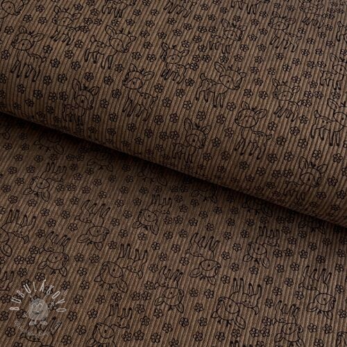 Menčester STRETCH Little deer taupe