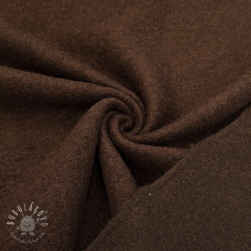 Kabátovina PRATO wool dark brown