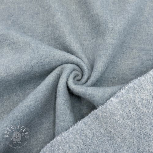 Kabátovina PRATO wool light blue melange