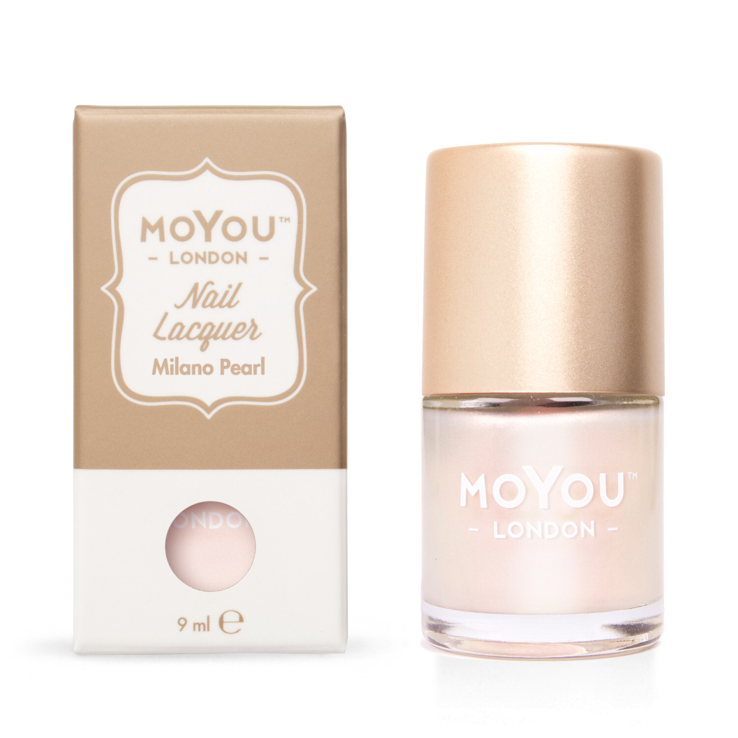MoYou Pečiatkovací lak na nechty - Milano Pearl 9 ml