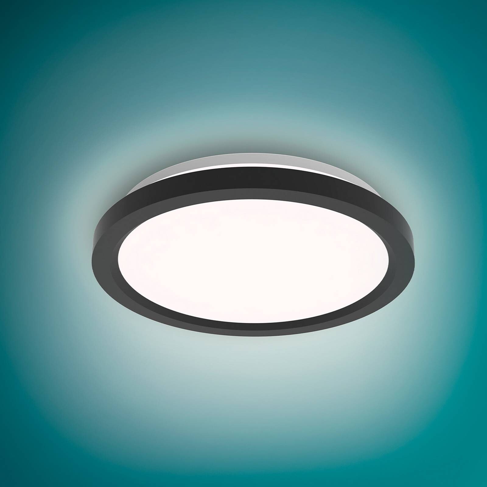 Philips stropné LED svetlo Aio RD čierne 2 ks 30 cm diaľkové ovládanie