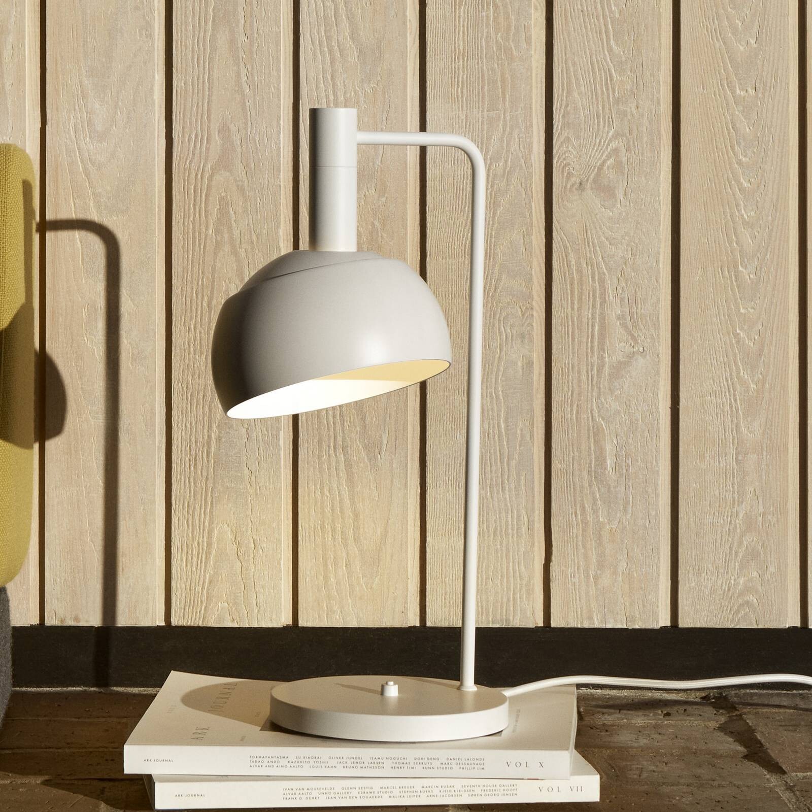 Louis Poulsen stolová lampa FJ Elements, biela, 45 cm, E14