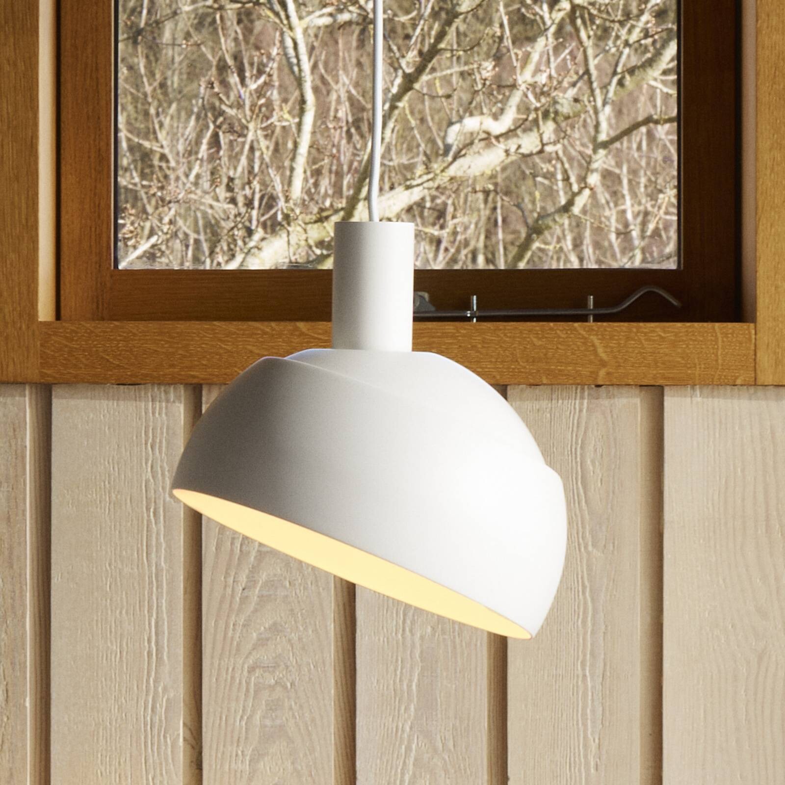 Louis Poulsen závesné svietidlo FJ Elements, bílé, Ø 25 cm, E27