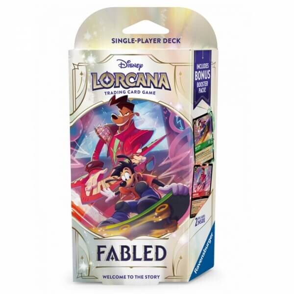 Ravensburger Disney Lorcana TCG: Fabled - Starter Deck - Powerline a Max Goof (Emerald a Ruby)