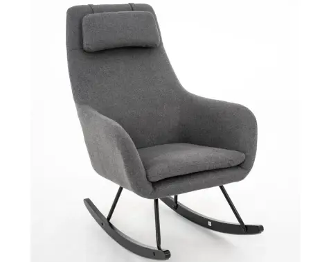 Hojdacie kreslo Galileo, stredne šedá tkanina%