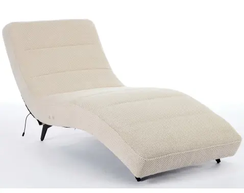 Relaxačné lehátko s elektrickým polohovaním Monaco, béžová látka%