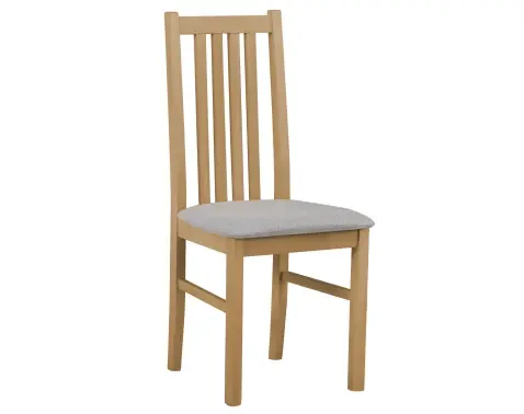 Jedálenská stolička Ontika, dub grandson/šedá tkanina%