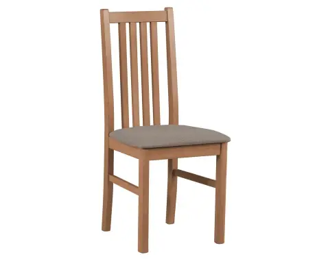 Jedálenská stolička Ontika, svetlý orech/béžová tkanina%