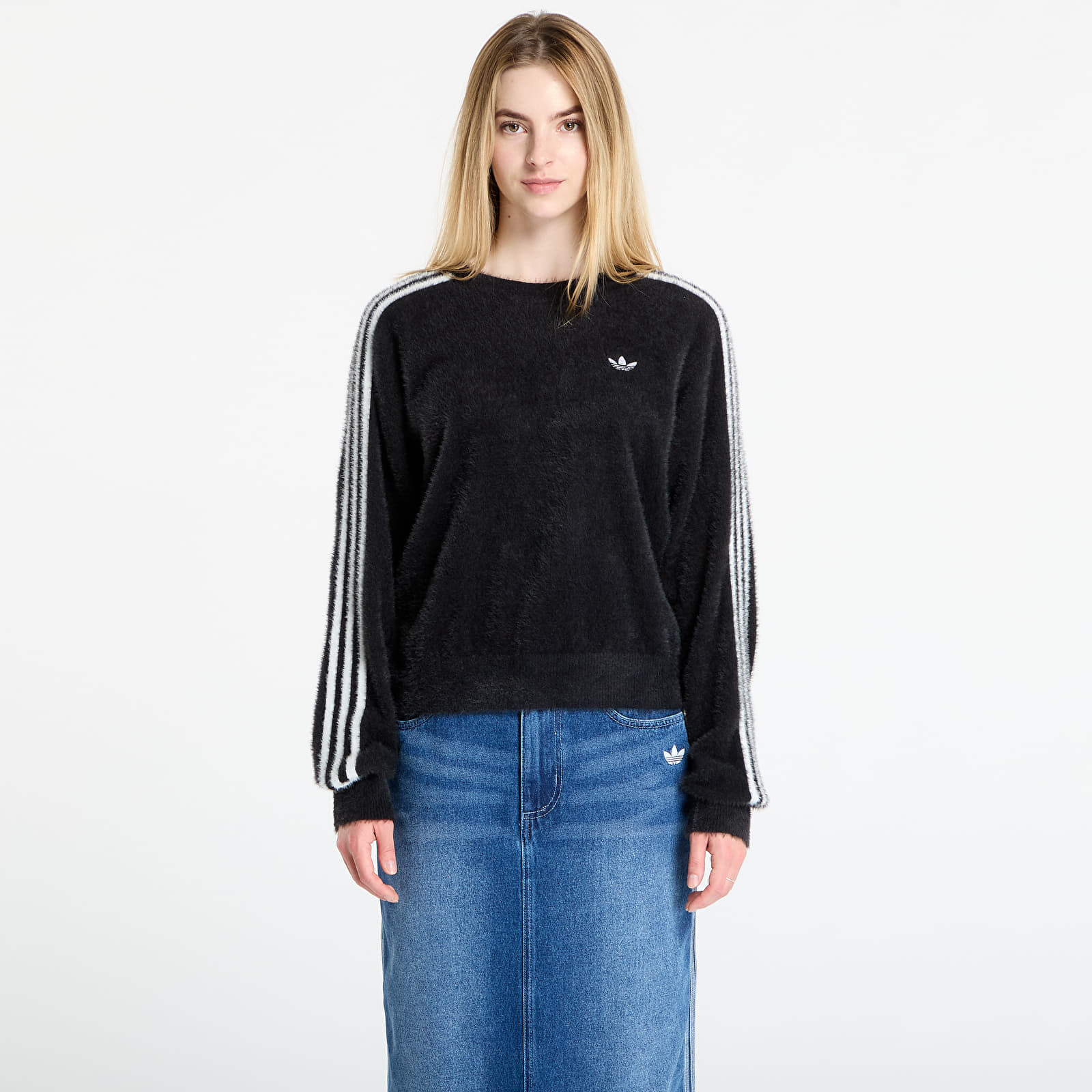 Svetr adidas Adicolor Holiday Knit Sweatshirt Black L